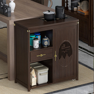 Bàn bên di động sofa tủ bên hộ gia đình bàn cà phê nhỏ Bàn trà gỗ không chắc chắn phòng trà ấm đun nước đa chức năng tủ bên tích hợp bàn trà tân cổ điển