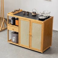 Bàn trà, bàn trà gia đình, bàn trà di động, bộ trà phòng khách, bàn trà, bộ tủ trà hoàn chỉnh, xe trà ban công mới 2024 bàn trà đá