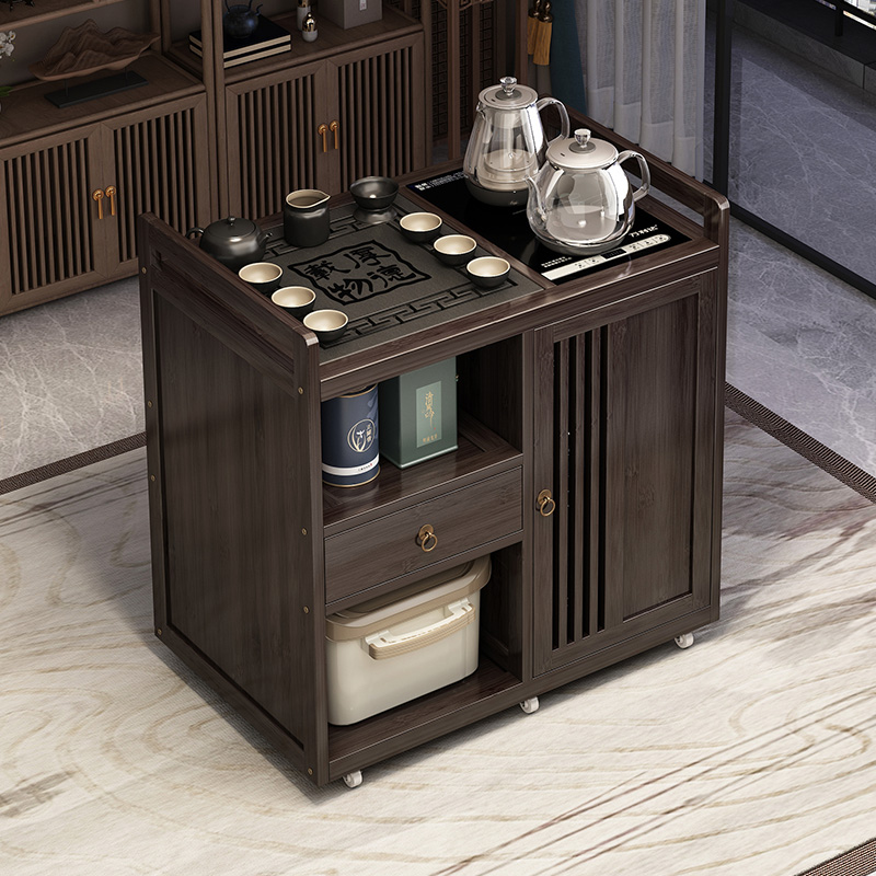 茶几客厅家用茶具茶台一整套小户型非实木泡茶桌多功能边柜置物架