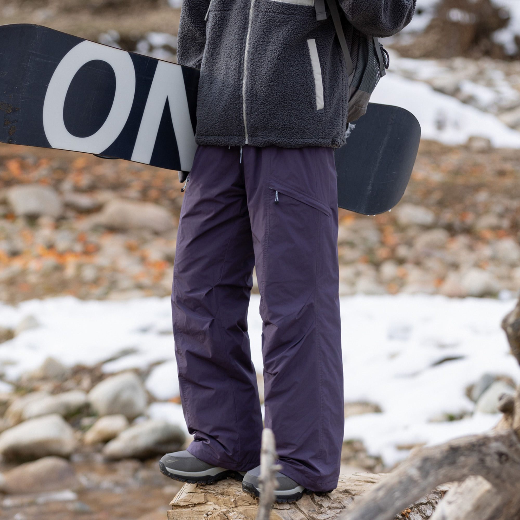 EXTM冬季新款户外防风防水羽绒裤