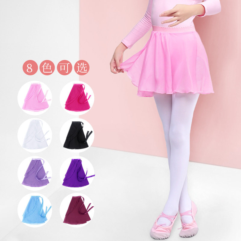 儿童舞蹈服女童练功服夏季芭蕾舞蹈裙子雪纺裙子纱裙中国舞