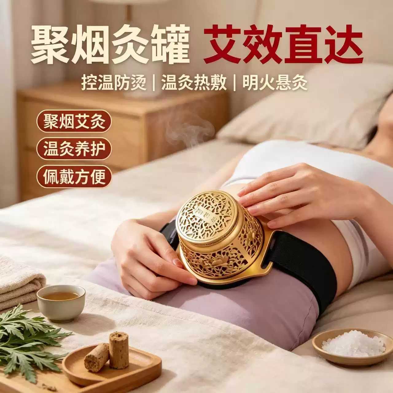 神聪灸聚能滤烟艾灸罐宫廷家用