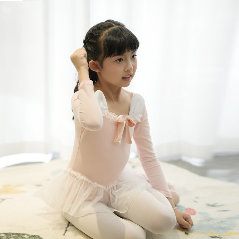 小童推荐款启蒙班可爱蝴蝶结练功