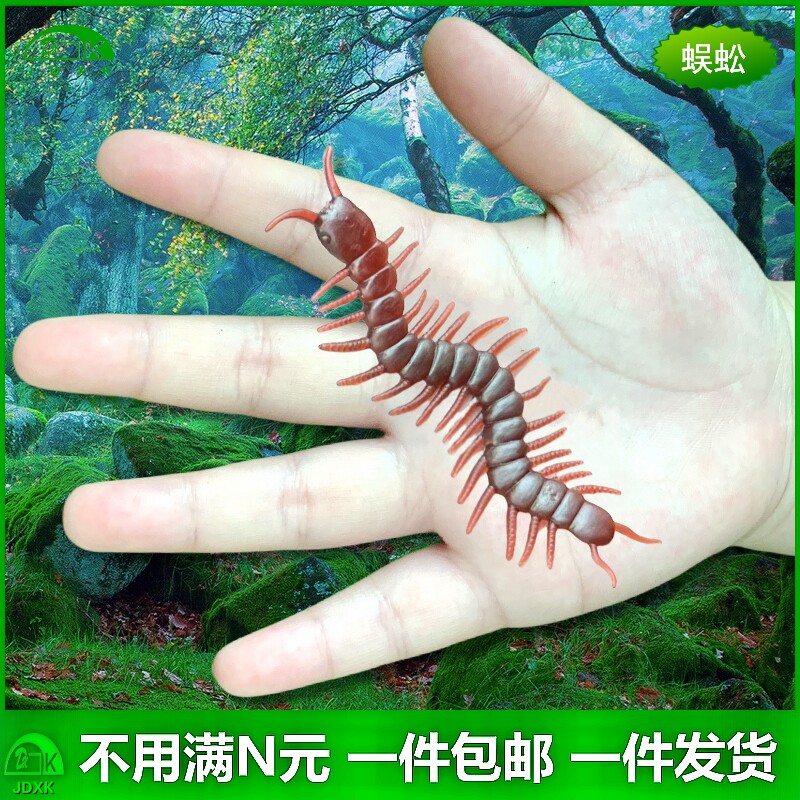 蜈蚣塑胶仿真玩具包邮