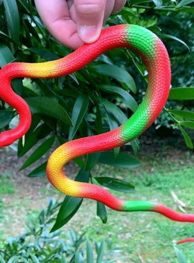 软胶蛇仿真蟒蛇小蛇迷你可爱儿童认知玩具蛇可爱动物摆件假蛇模型