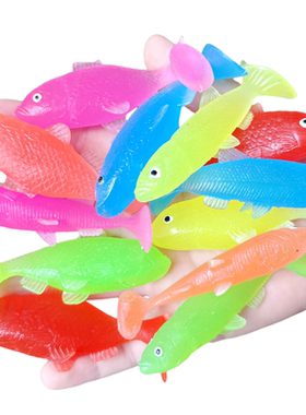 软胶仿真沙丁鱼小鲫鱼小号幼儿园儿童认知捞鱼洗澡戏水玩具鱼模型