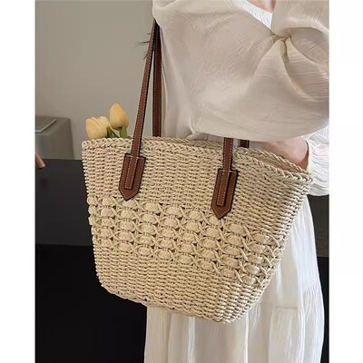 草编包女大容量夏季休闲20