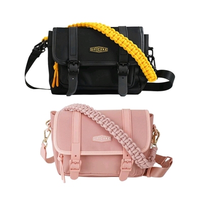 山s姆UNICARE复古邮差包单肩斜挎包手提信封包单反相机防水大容量