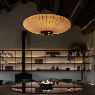 新中式 风餐厅吧台民宿禅意定制吊灯复古书房设计师茶室客厅吊灯