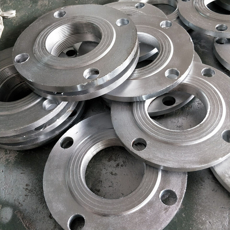 加厚镀锌内丝法兰片dn20-100内螺纹水管水泵连接法兰片铁内牙法兰