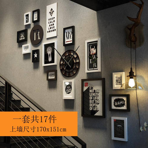 尤柯鸟（yoekbird）楼梯墙壁挂画餐厅墙面装饰画复古工业风烧烤店