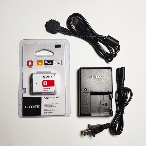 适用于索尼DSC-W40 W55 W60 W70 W80 W200NP-BG1充电器电池数据线