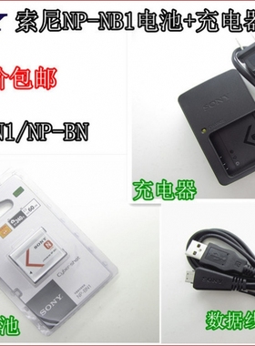 索尼DSCT99 TX55 TX66 W380 W390相机NPBN1电池+充电器+数据线