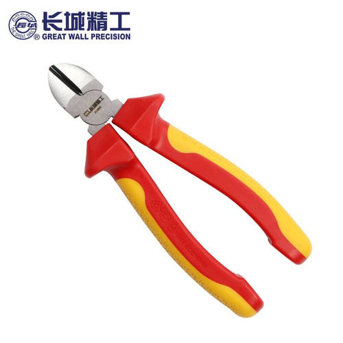长城精工绝缘斜口钳斜嘴钳剪钳剪钢丝塑料160mm6英寸213906