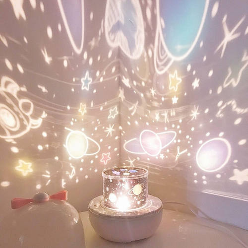 狸火梦幻星空投影灯小夜灯卧室氛围灯床头灯儿童房间满天星光生日