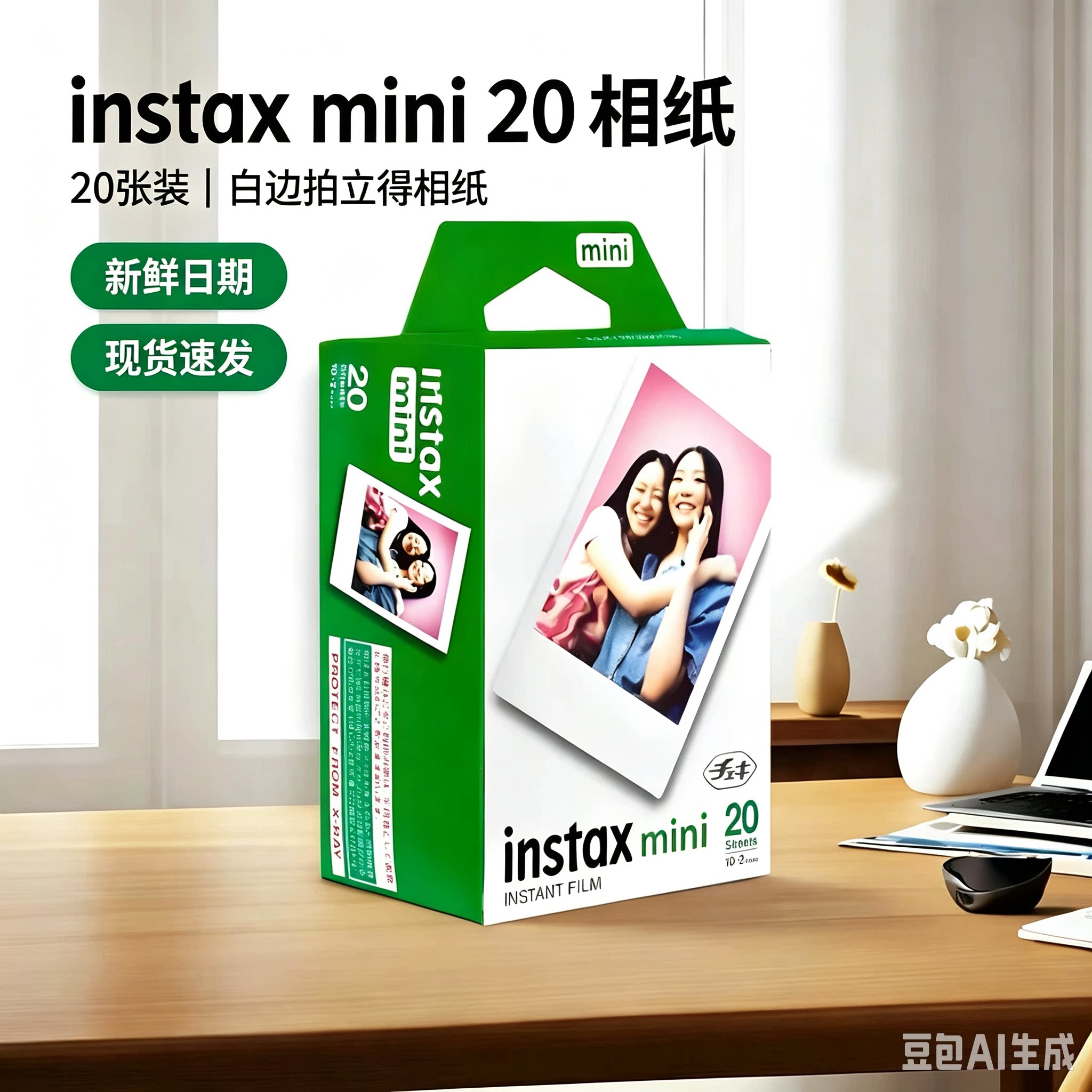 拍立得相纸mini白边3寸照片纸图片