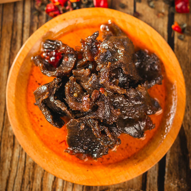 糯娃开县椒麻牛肉冷吃牛肉零食香辣卤味麻辣牛肉干解馋零食