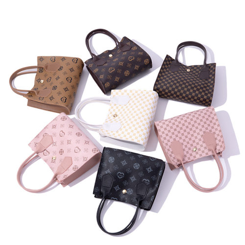 印花手提包2022ladies handbag外贸小包包女时尚花料菜篮子