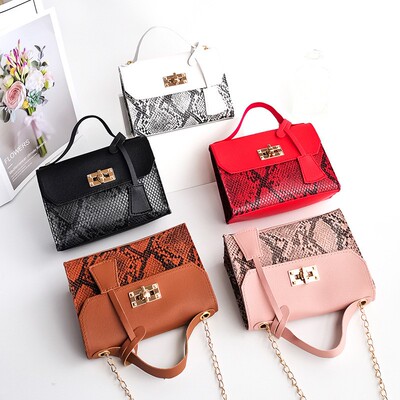 包包Ladies Handbag2026韩版蛇纹小方包东南亚电商批发手提链条包