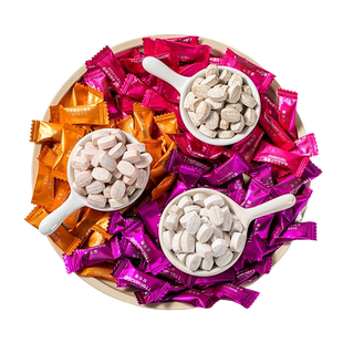 酸梅糖山楂陈皮味小糖果网红办公室零食整箱批发招待年货压片硬糖