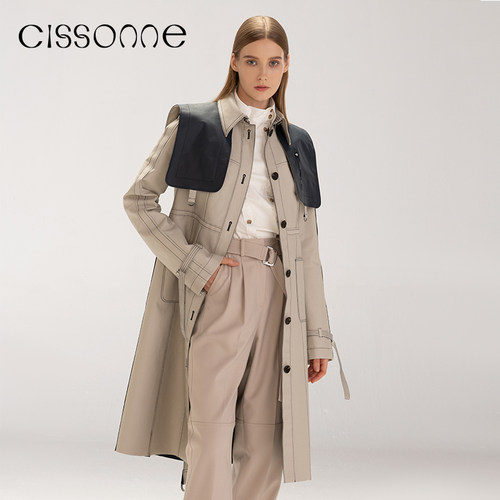 CISSONNE外套中长款时尚风衣
