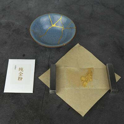 纯金粉佛像漆器漆画漆艺专用材料莳绘金缮修覆上金纯金消粉金缮家