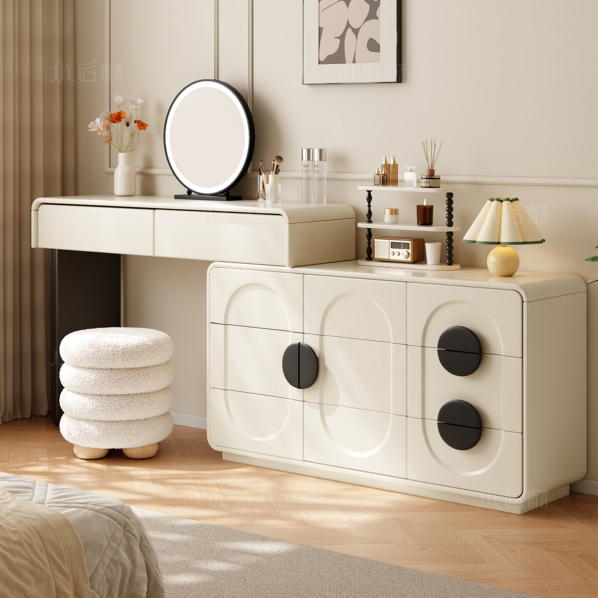 【整柜100%全实木】梳妆台-