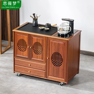 Di Động Gỗ Chắc Chắn Bàn Trà Nhỏ Hộ Gia Đình Bàn Trà Trà Xe Ấm Siêu Tốc Tích Hợp Tủ Trà Trà Bên Bàn Kung Fu Trà khay Bộ bàn trà vuông