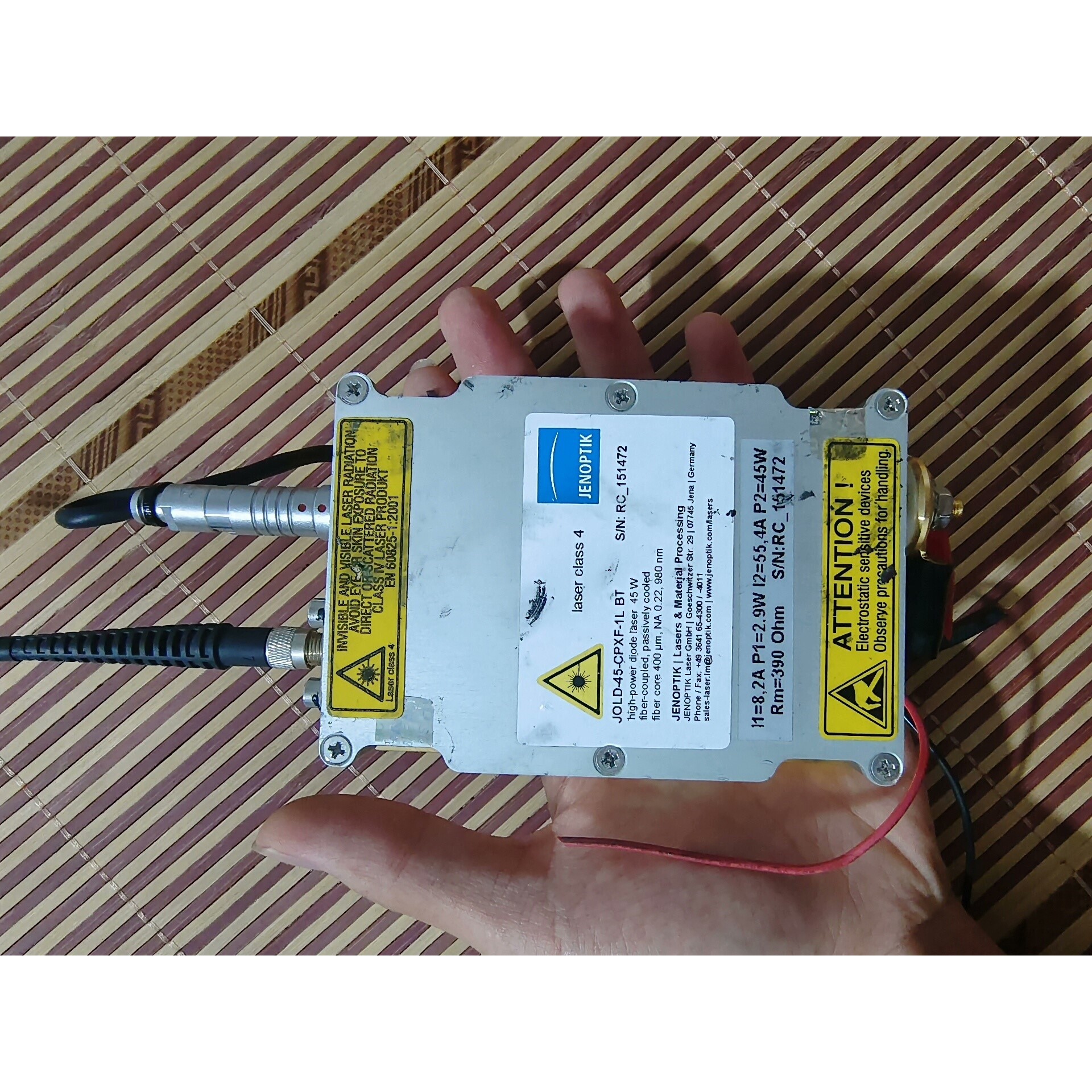 JENOPTIK激光模块JOLD-45-CPXF-1L BT议价产品