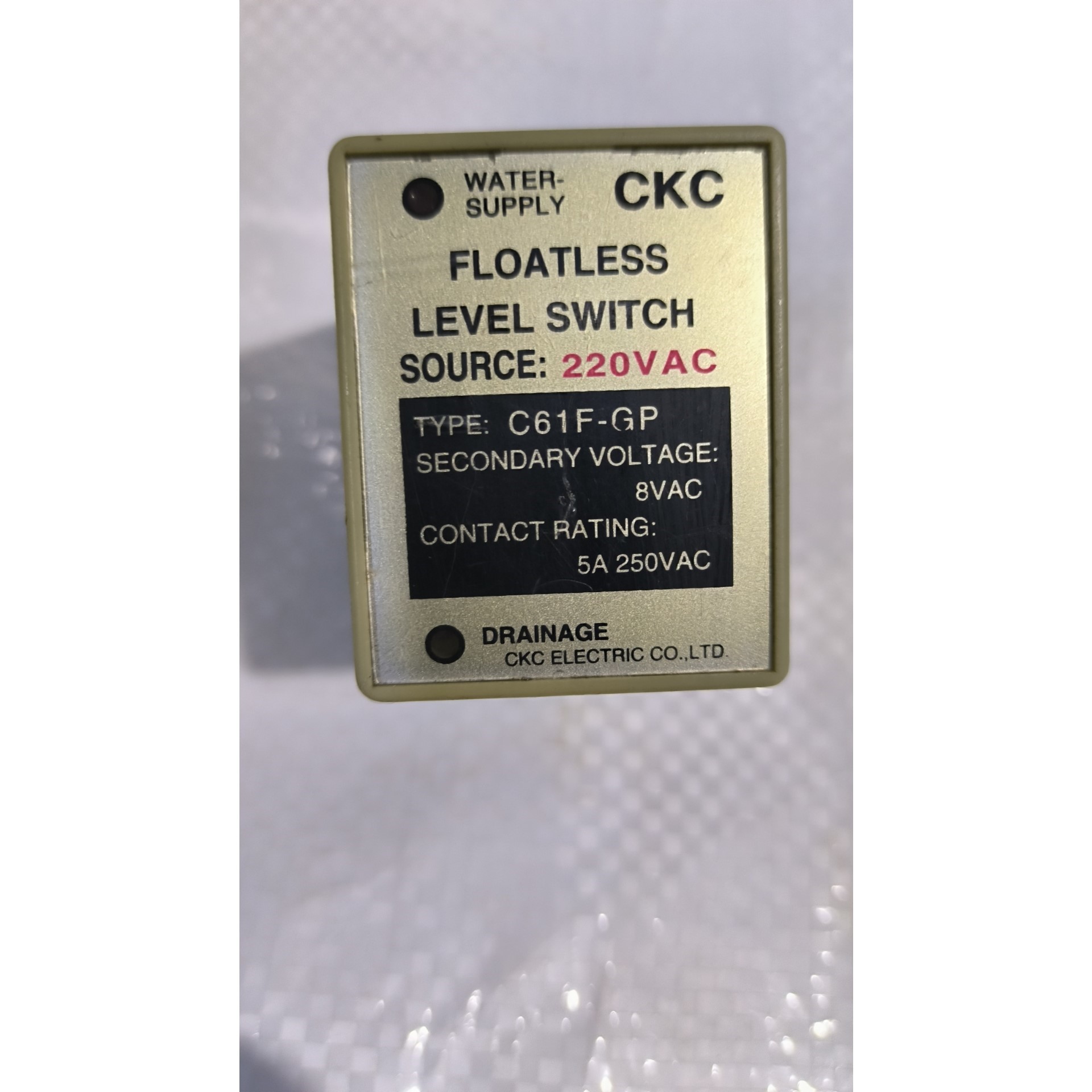 CKC台湾松菱液位继电器C61F-GP,220VAC电源,8议价产品