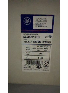 GE通用电气接触器 CL00D310TD议价产品