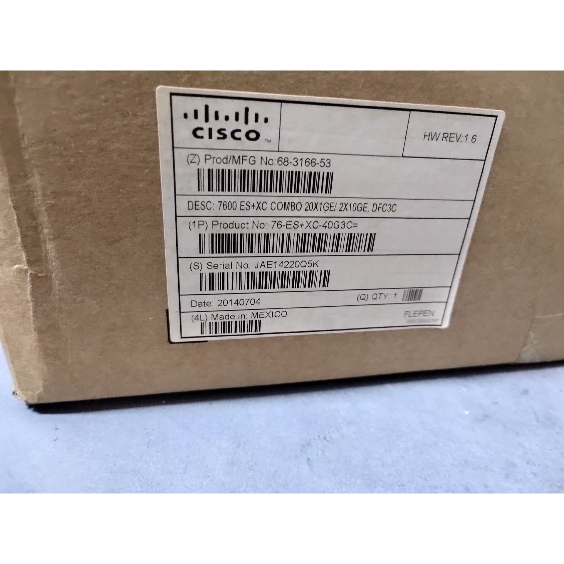 思科76-ES+XC-40G3C 全新原装行货,现货一个