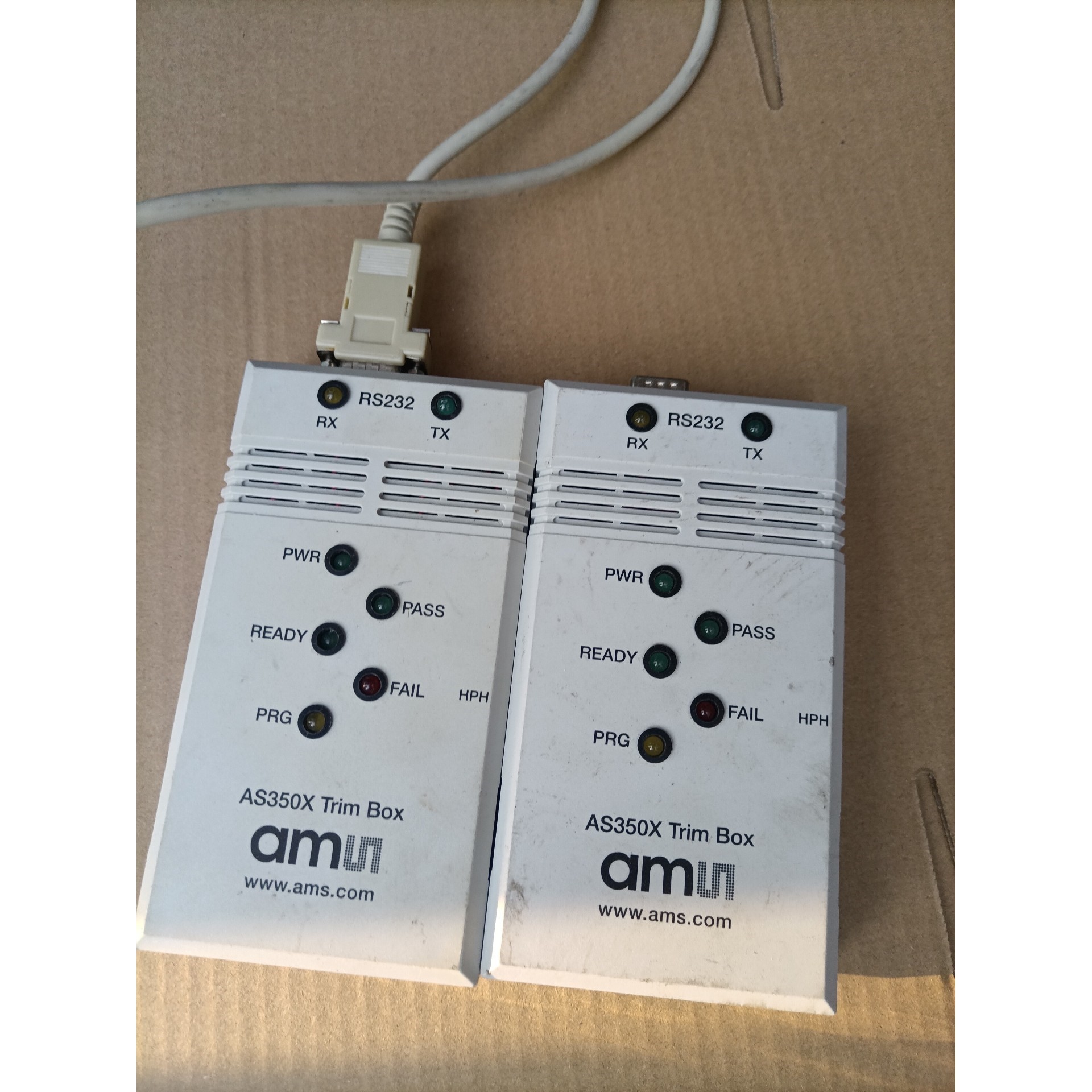 艾迈斯AMS AS350X编程器两个,RS232接口,带一条议价产品