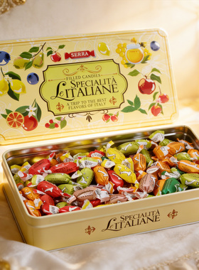 意大利SERRA莎华血橙薄荷糖水果糖夹心0脂0添加无麸质儿童糖果
