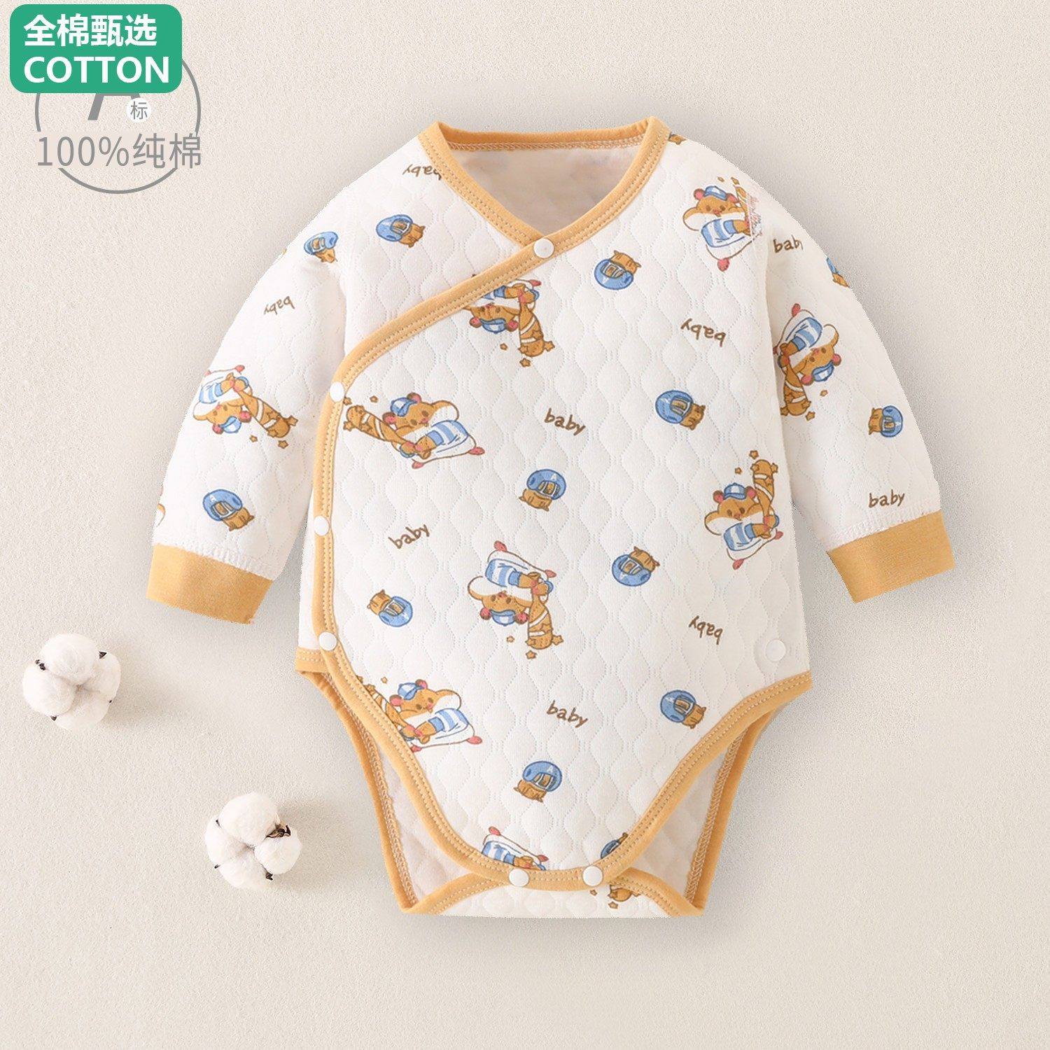 全棉母婴纯棉新生儿婴儿包屁衣秋冬加厚纯棉内衣春秋打底宝宝睡衣,童装/婴儿装/亲子装,连身衣/爬服/哈衣,淘宝优惠券,粉丝福利购,淘宝优惠卷
