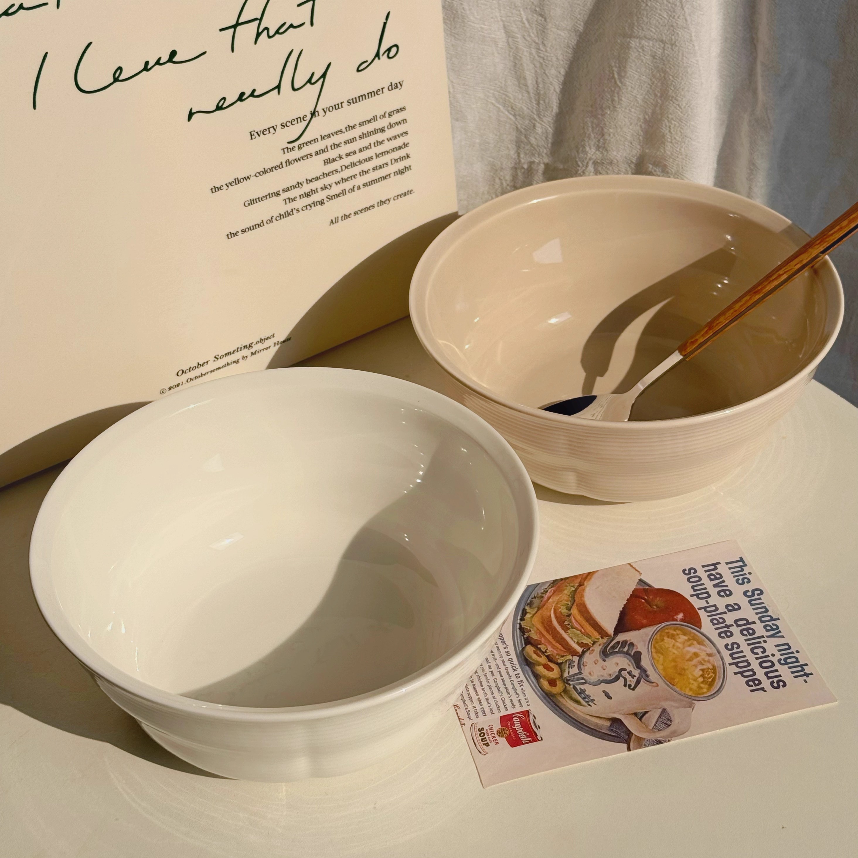 VMOZ条纹8寸汤碗高温釉下彩