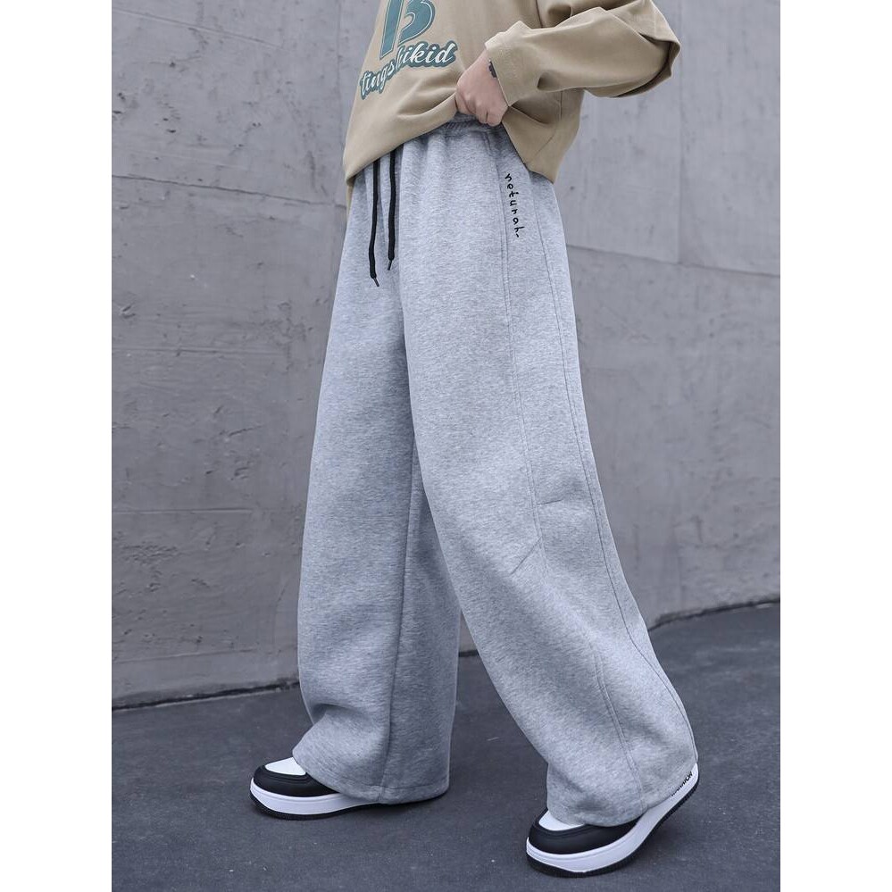 高档品牌男童春秋款裤子2026新款大童春装男孩春季直筒儿童痞帅风