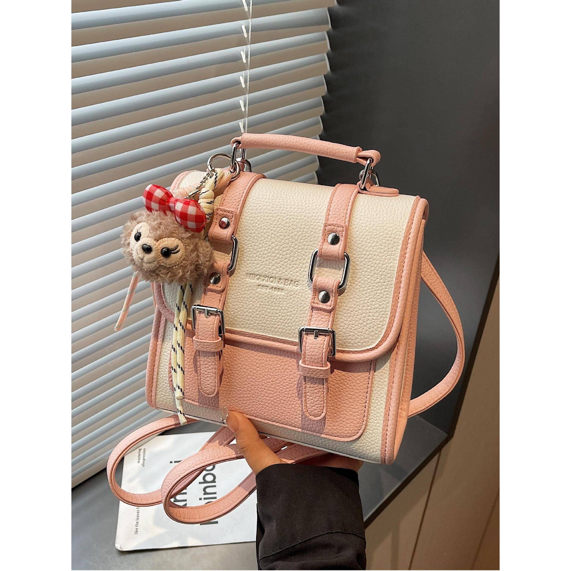 高档品牌学院风韩系双肩包女2026新款小众设计多功能上课通勤高级