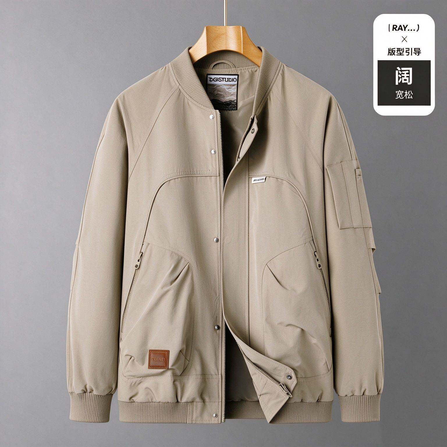 高档品牌胖子哥2026加肥特大码棒球服男秋冬款工装外套宽松肥佬夹