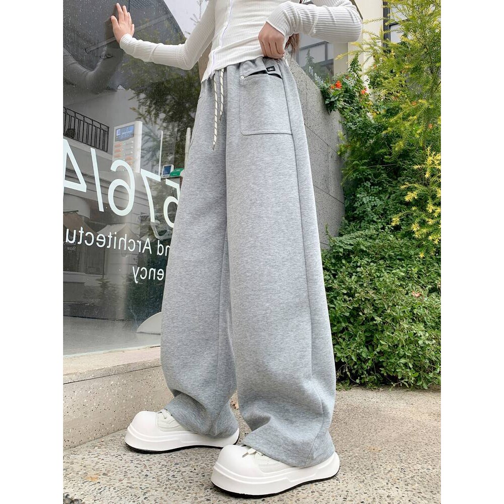 高档品牌女童春款裤子儿童阔腿裤女宝春秋季直筒裤潮范中大童女孩