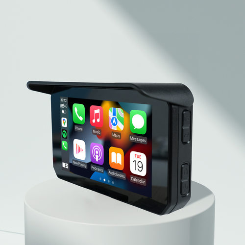 ottocast新品c5摩托车机车carplay便携式5寸无线carplay跨境