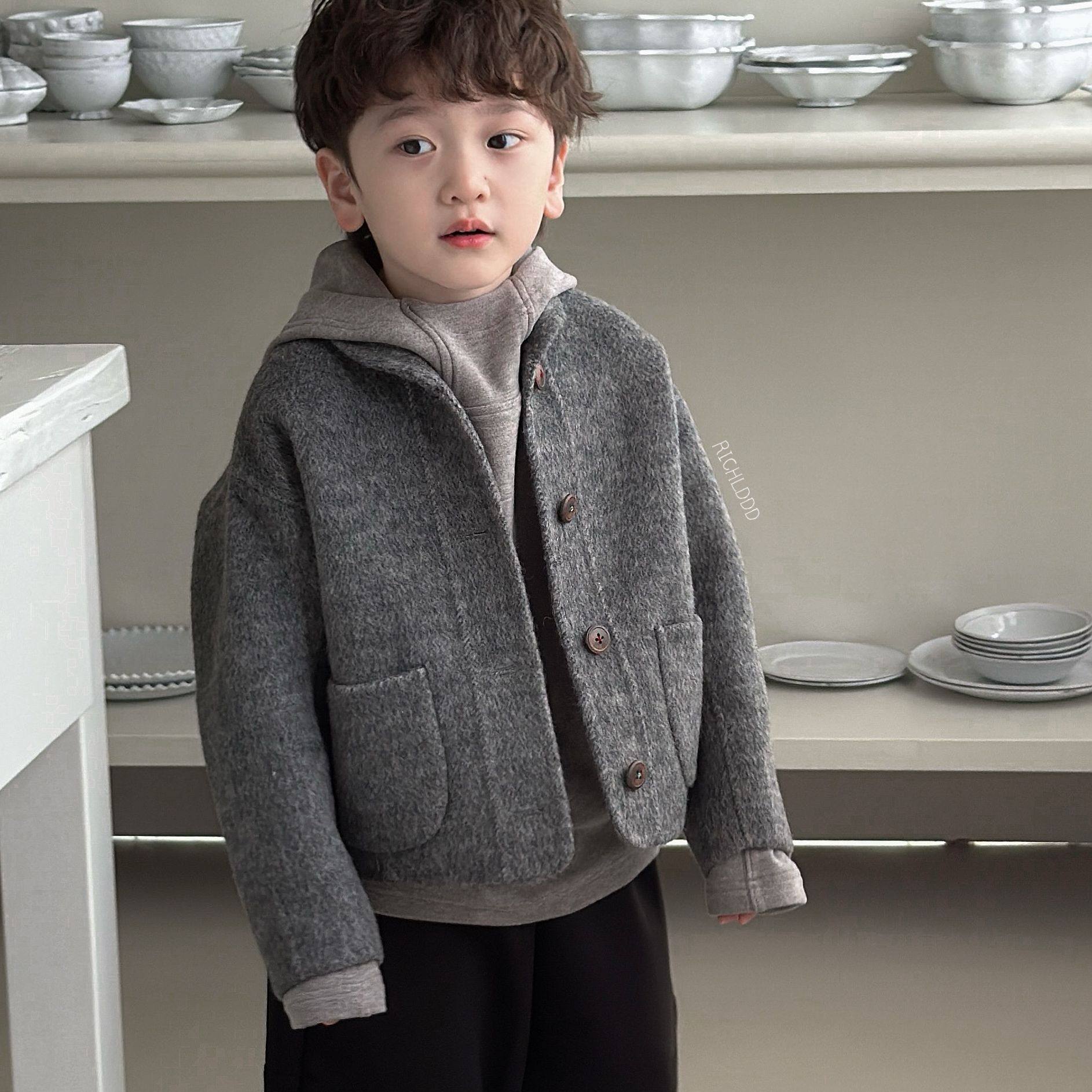 【特价】卤蛋童装：秀场高定 秋冬羊毛外套韩小众廓形男女童大衣,童装/婴儿装/亲子装,普通外套,淘宝优惠券,粉丝福利购,淘宝优惠卷