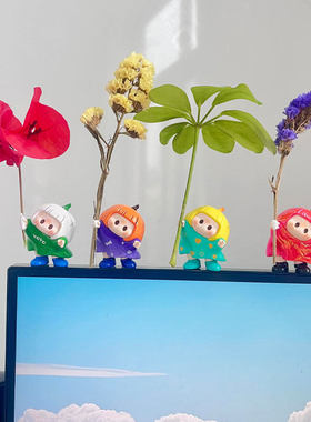 【我的上班搭子】yoyo酱桌面摆件办公桌装饰工位youyou右右酱盲盒