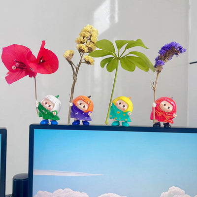 【我的上班搭子】yoyo酱桌面摆件办公桌装饰工位youyou右右酱盲盒