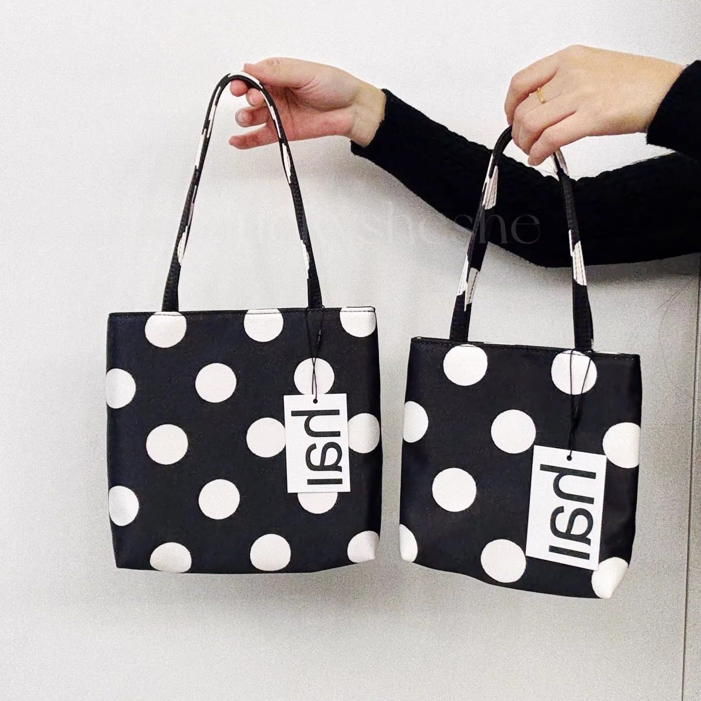 波点琴谱手拎包黑白拼色hai缎面包百搭手提腋下复古手机小方包女,箱包皮具/热销女包/男包,小方包,淘宝优惠券,粉丝福利购,淘宝优惠卷