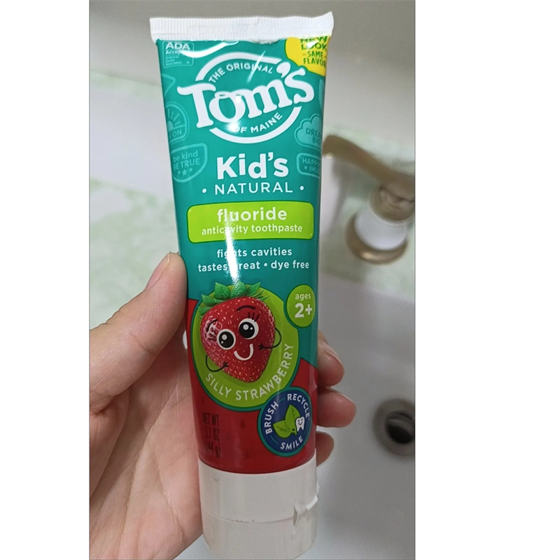 Toms汤姆小屋儿童牙膏2-8-12岁温和清洁含果汁宝宝牙膏
