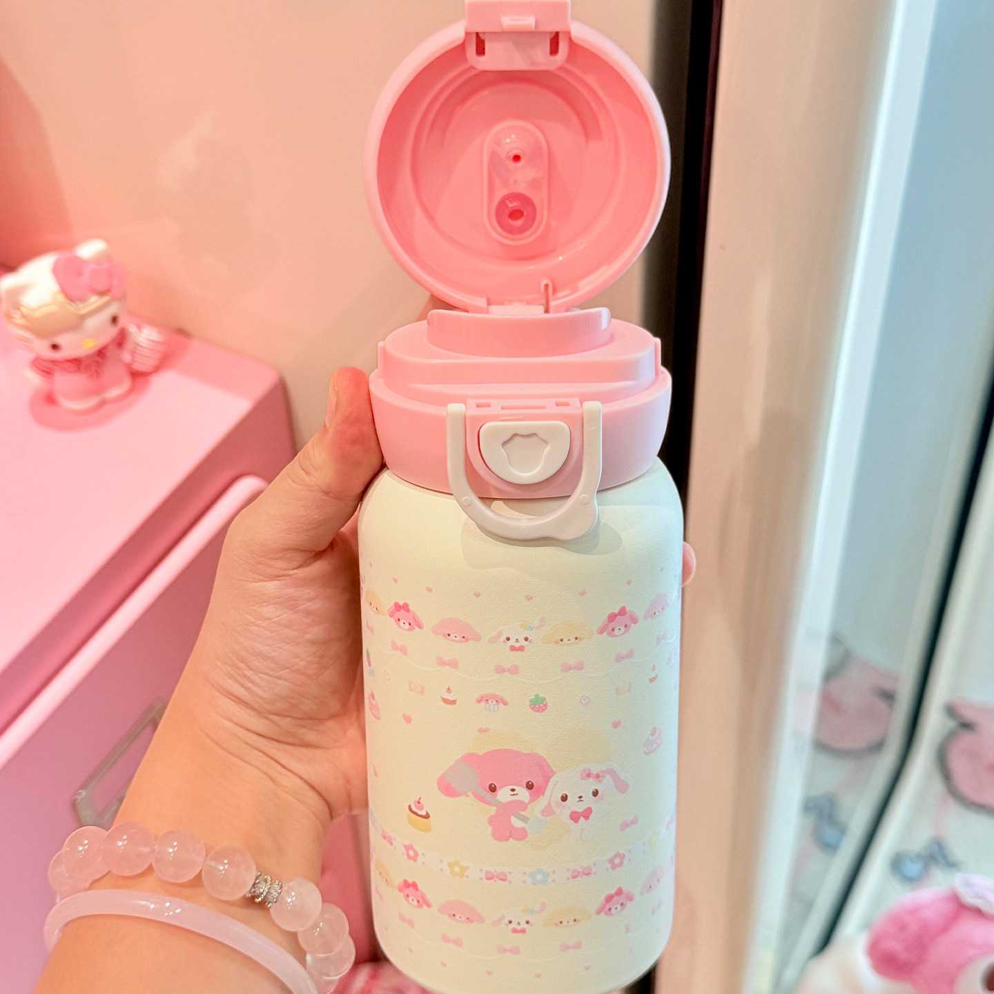 美乐蒂保温杯女学生高颜值吸管杯