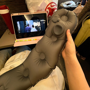 办公室腰靠靠垫护腰午睡枕两用工位久坐神器人体工学充气式可折叠