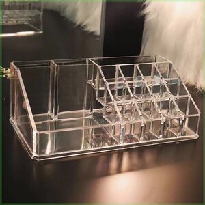 透明口红架化妆品收纳盒 唇膏收纳盒展示彩妆架指甲油粉饼香水架