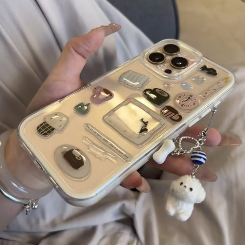 可爱ins风立体果冻贴纸高颜值电脑平板手机装饰贴小众手账咕卡贴